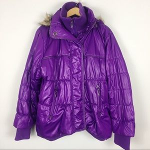 Torrid Purple Puffer Jacket